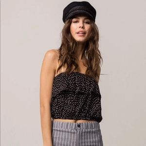 Polka dot tube top
